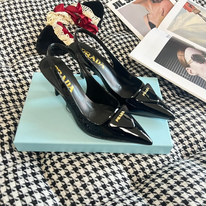 MPS7 Synthetic Leather Heel 7CM Women shoes 35-40 With box
