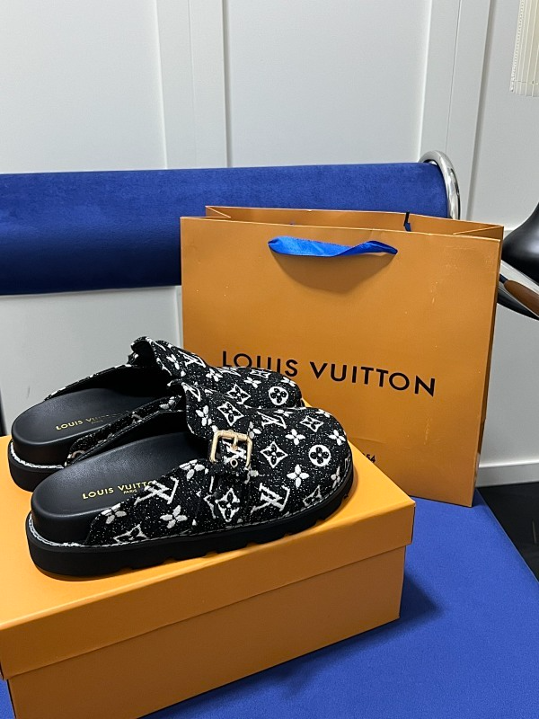 MJLS7 Synthetic Leather slippers Women shoes 35-42 With box