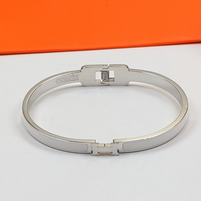 HB58 Narrow Edition H Letter Titanium Steel Bracelet for women jewelry