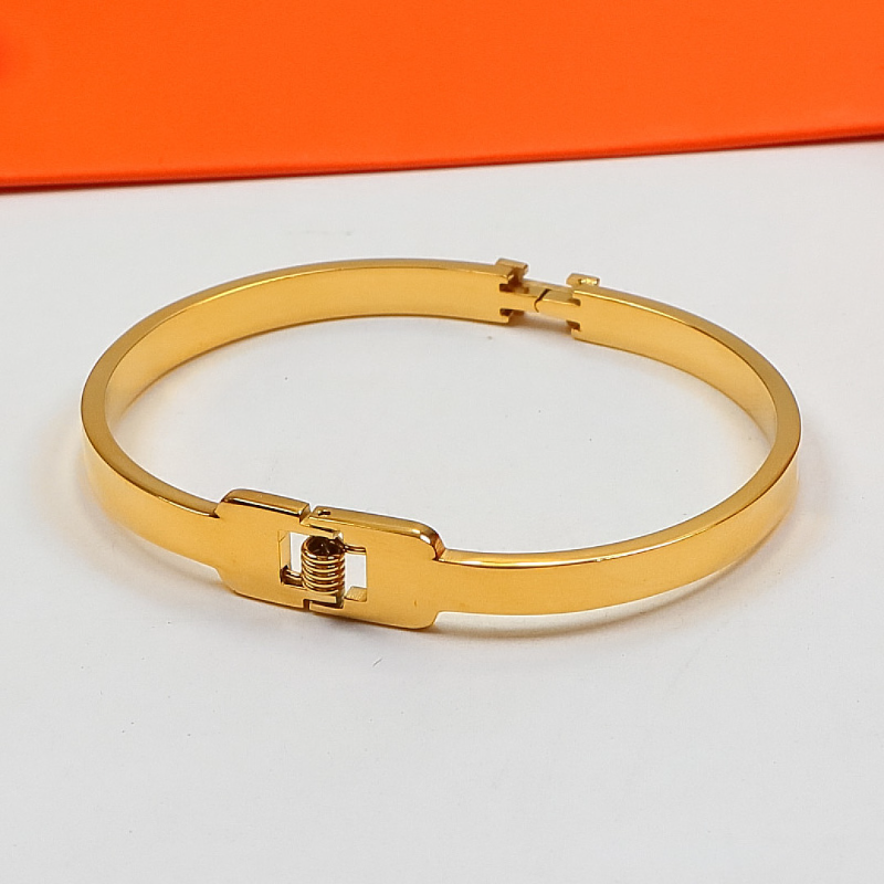 HB58 Narrow Edition H Letter Titanium Steel Bracelet for women jewelry