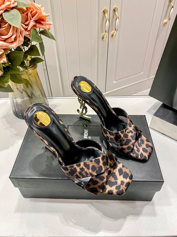 MYS1 Synthetic Leather 10CM Slippers Size 35-40 Shoes with Box