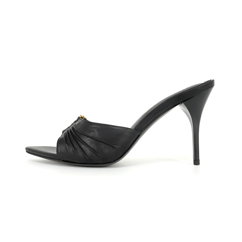 OYS12 Classic 6.5CM 9CM High heels 35-43 for women Leather shoes Box