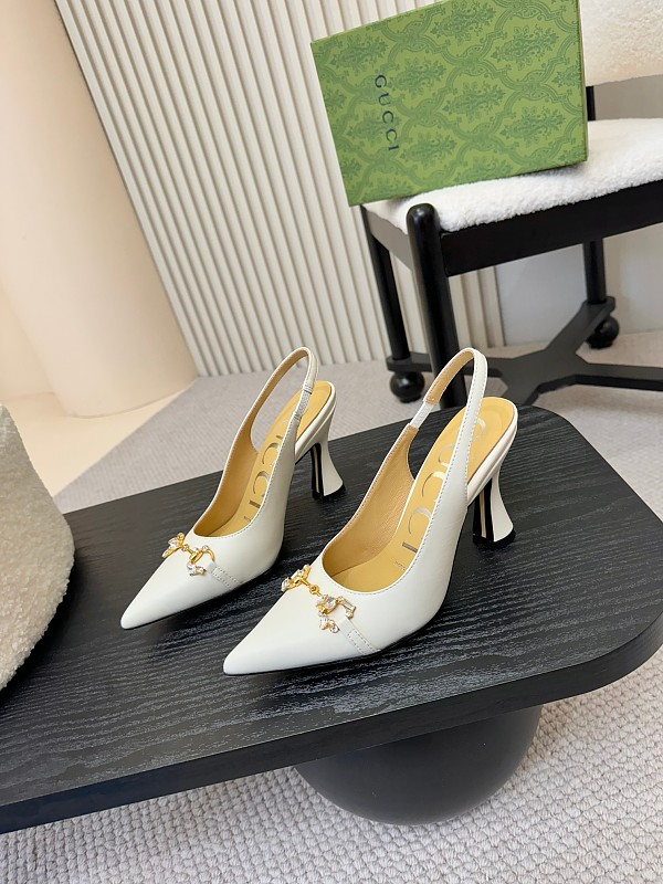 SHGS5 Leather 8.5CM Heel Women 35-42 shoes With box