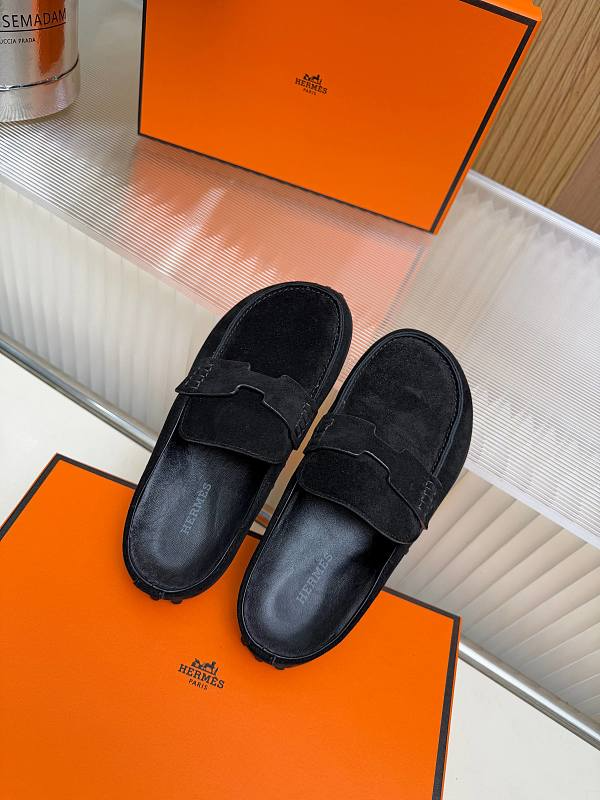 OHS2 Women slipper Leather Sole Shoes 35-41 with box
