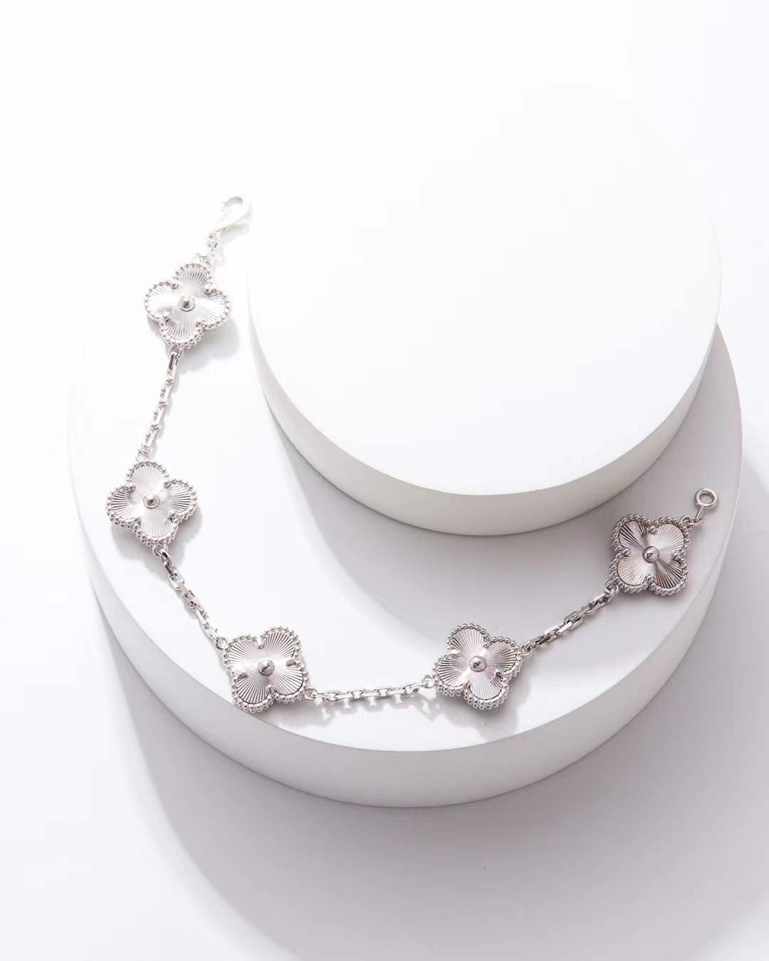 VAB100 Natural Stone 4 Flower Bracelet Premium Jewelry No packaging AAAAA quality