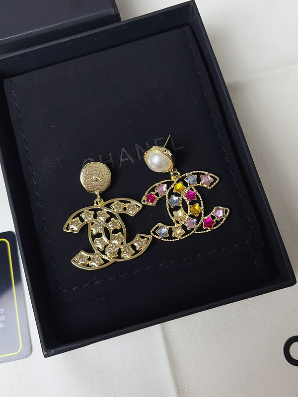 A1106  Women's new fashion color diamond earrings jewelry