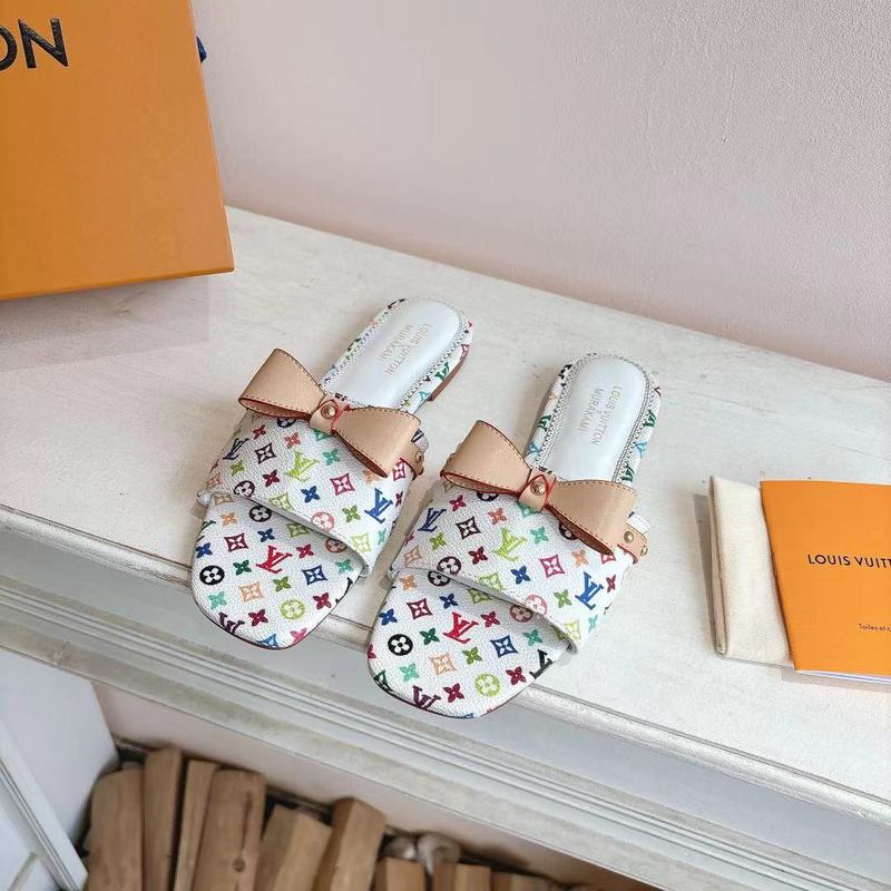 SHLS1 Women slipper Leather Shoes 35-43 with box