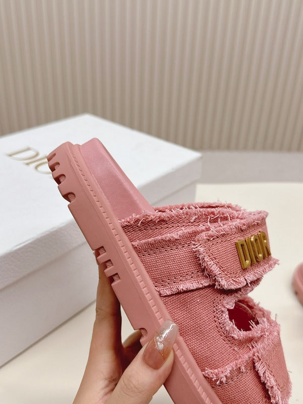 ODS3 Leather Women Slipper Size 35-42 Shoes with box