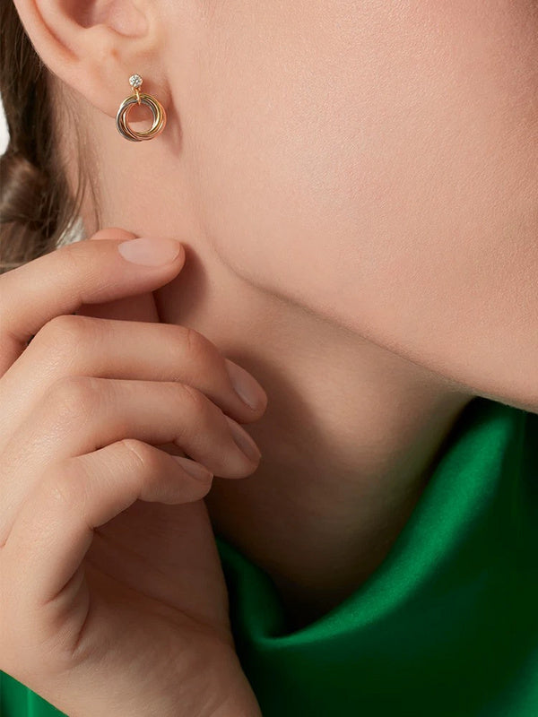 A1067   Women's titanium steel earrings jewelry