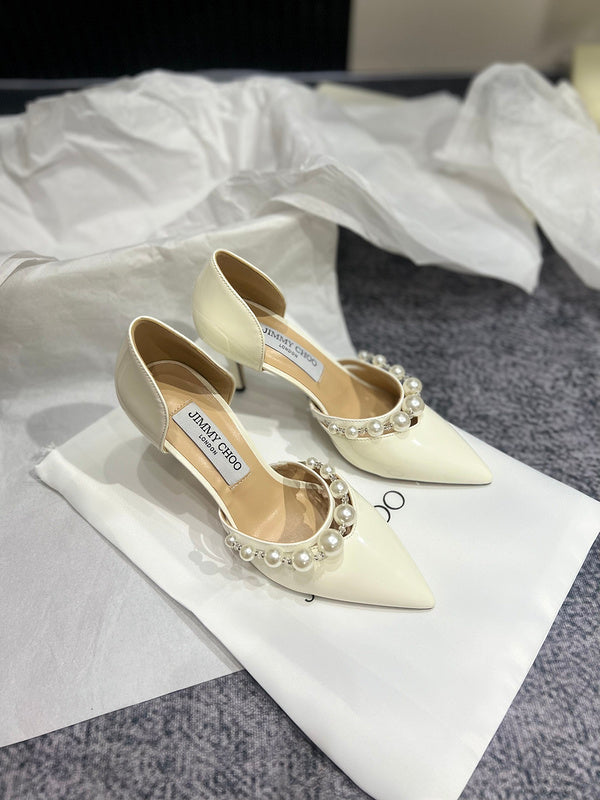 MBJS1 Leather 7CM Slippers Size 35-42 Shoes with Box