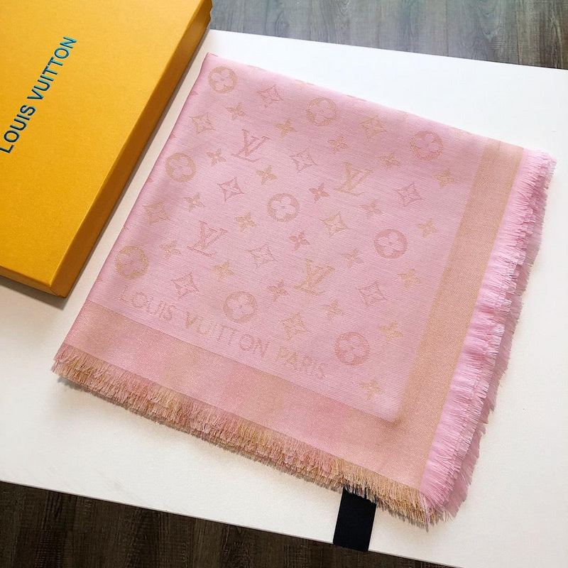 LSC3 Silk cotton 140-140CM scarf Can choose With box