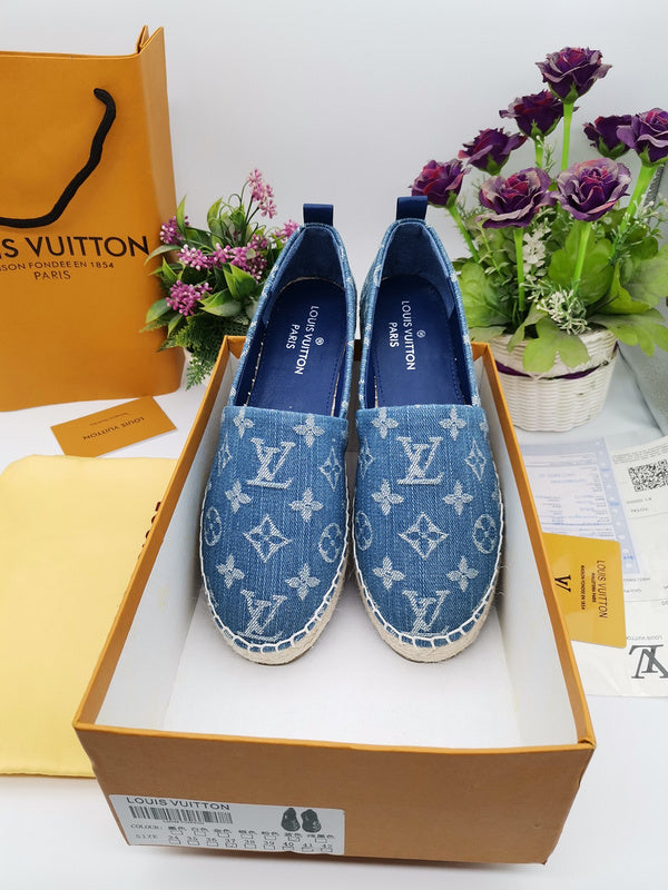 OLS34 Leather Women 35-42 Shoes Fisherman's shoes With box