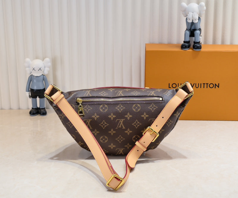 LLP55 Leather Bag 37x14x13CM Shoulder  for women and men  Bags
