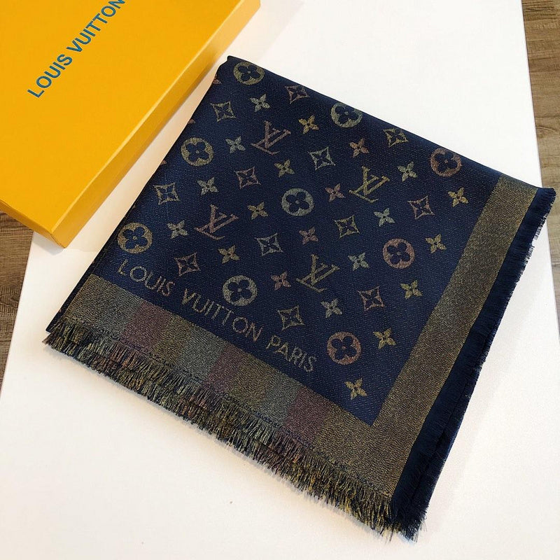 LSC3 Silk cotton 140-140CM scarf Can choose With box