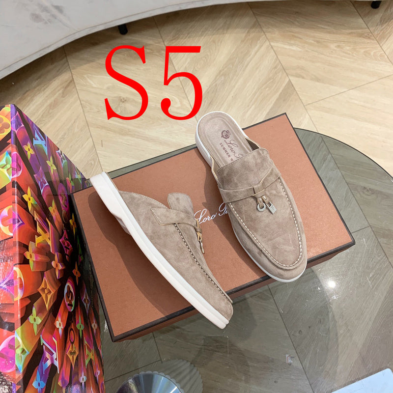 GLS19 Leather shoes Women35-42 Man40-45 Slipper with box