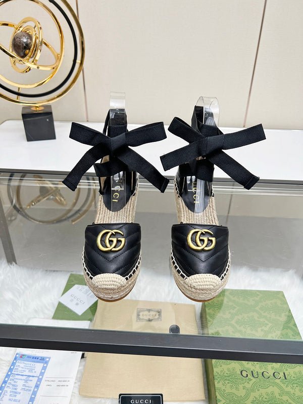 OGS38 Leather Women Heel shoes 35-42 With box