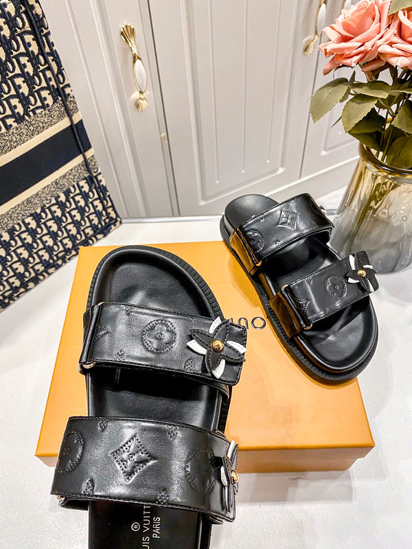 MLS11 Slippers Women Leather shoes 35-40 With box