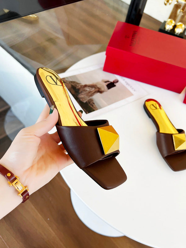 SHVS2 Women slipper  Shoes Rubber sole or leather sole with all packing