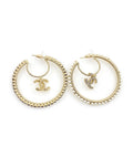 CAE113 Large brass ring earrings, not very atmospheric  Jewelry