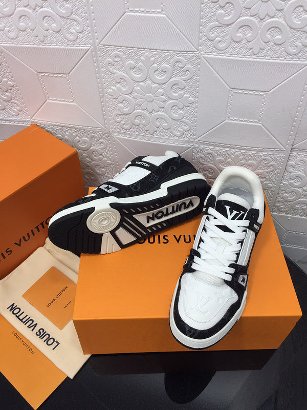 LLS1 High quality leather shoes women 35-41 or man 40-45 with box