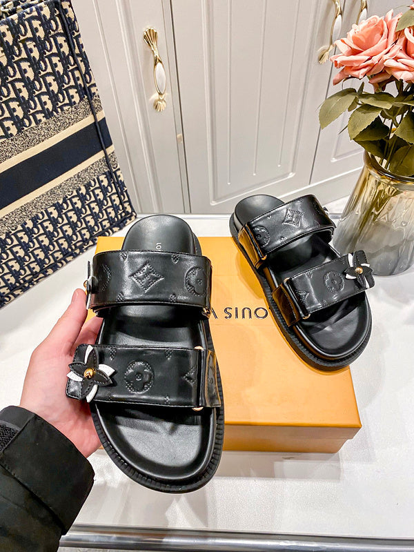 MLS11 Slippers Women Leather shoes 35-40 With box