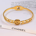 CHB20 316L steel and crystal with 18K gold plated  Jewelry