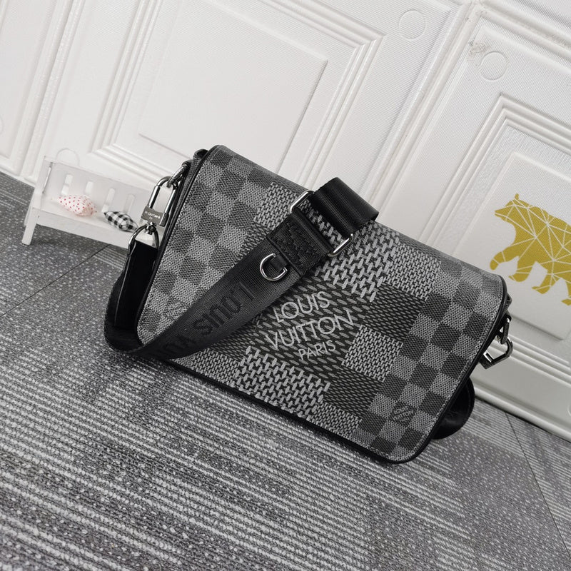 LLP84  Men Leather Bag 23.5 x 14.0 x 5.0CM high quality