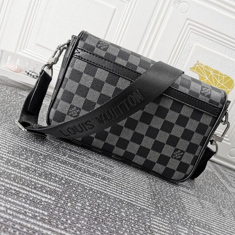 LLP85  Men Leather Bag 23.5 x 14.0 x 5.0CM high quality