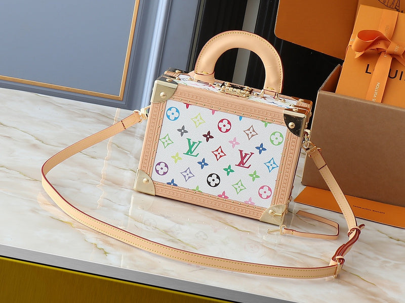 LLP021 Leather Bag 22.5-17-11CM Hard box high-quality Shoulder Bags