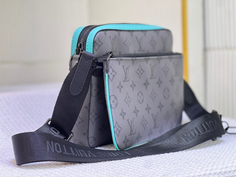 LLP88 Men  Leather Bag 25-18.5-7CM Shoulder Bags