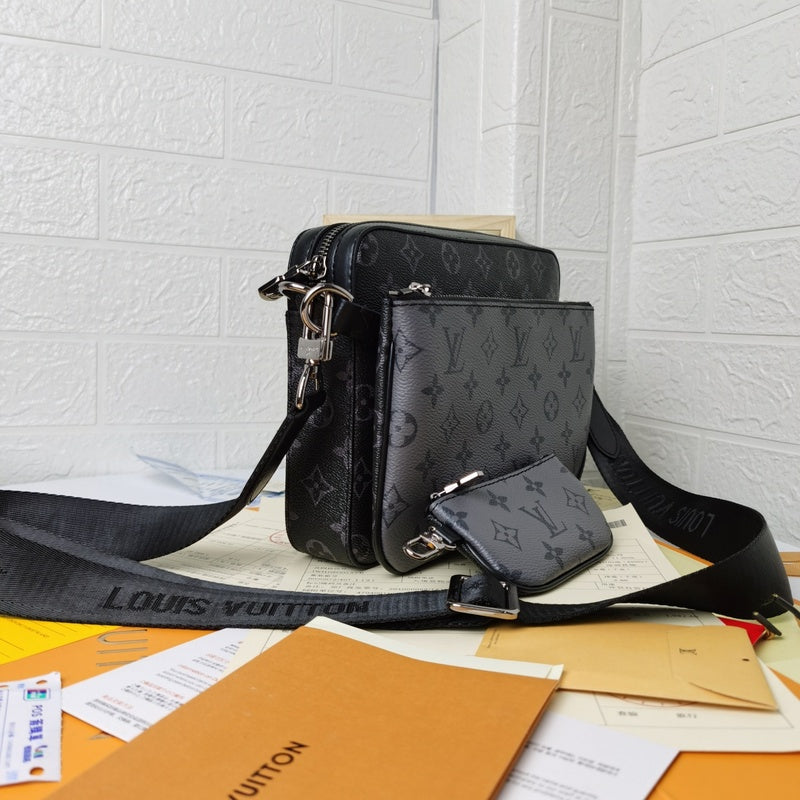 LLP200  Men Bag 25x18.5x7CM Leather High Quality Bags