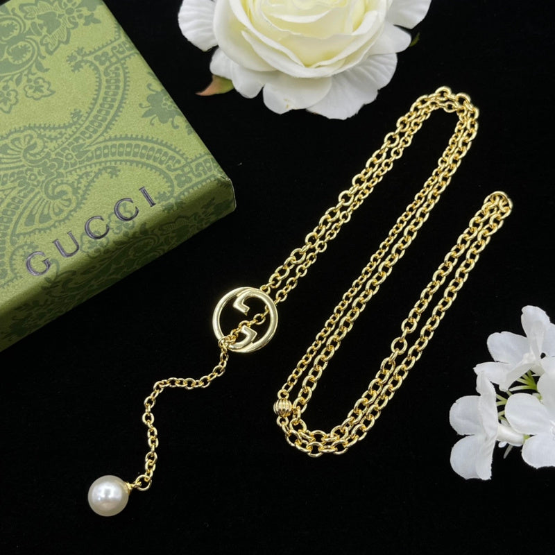GN35  Necklace 316L steel plating gold Jewelry