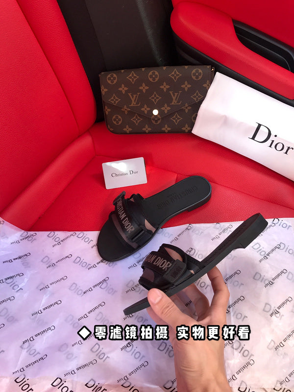 MJDS28 Leather slippers Women shoes 35-42 With box