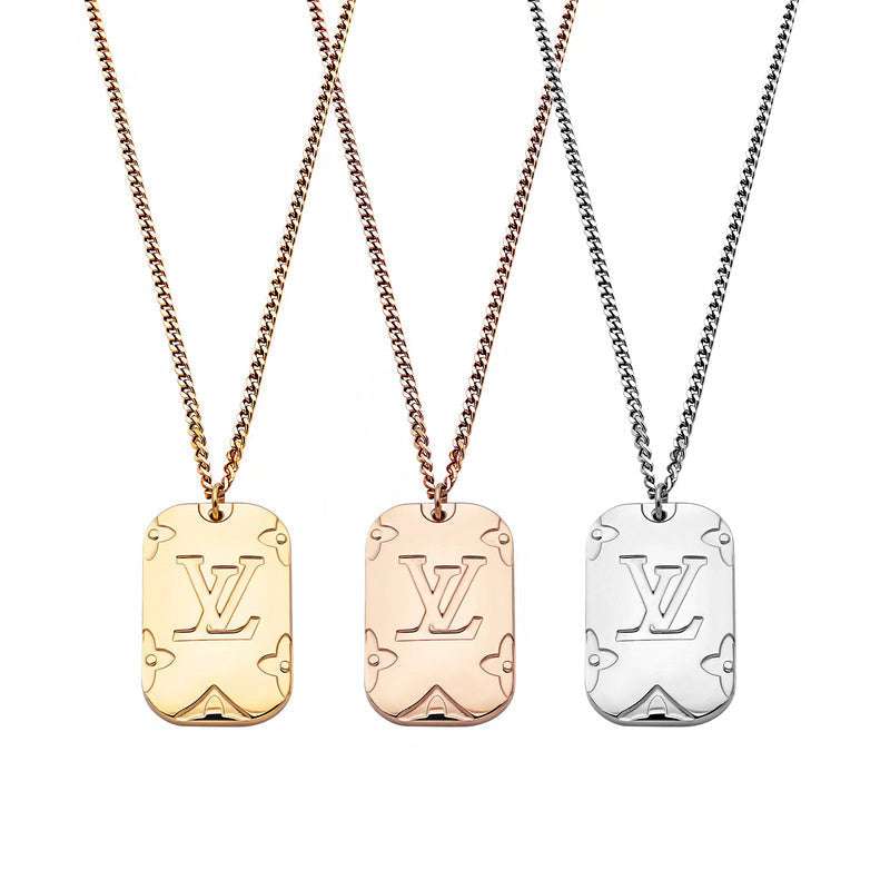 LVN010    Letter long pendant necklace jewelry
