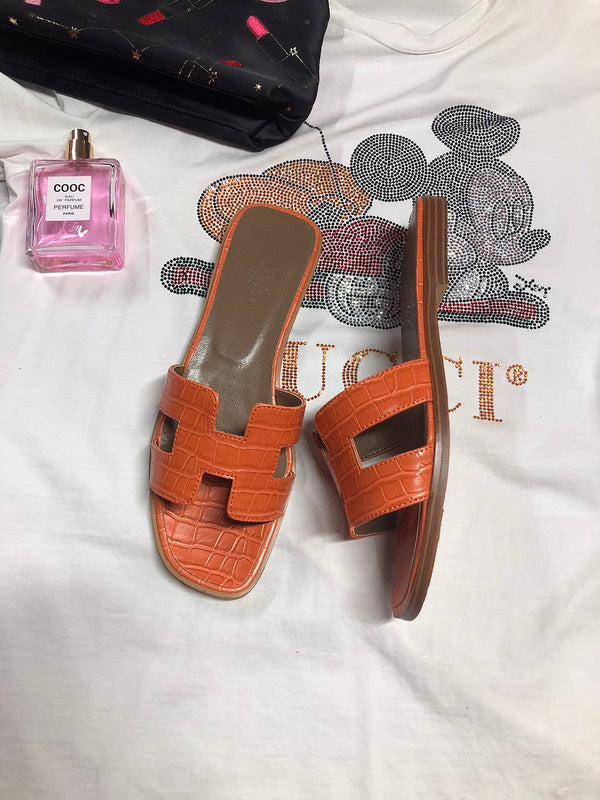 OHS02 Couples slipper Leather Shoes 35-42 with box