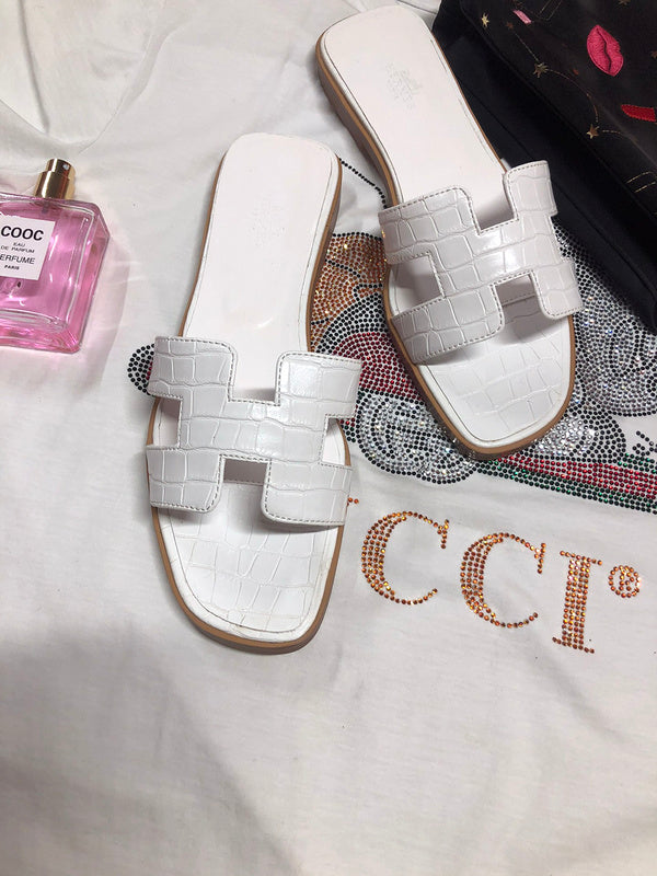 OHS02 Couples slipper Leather Shoes 35-42 with box