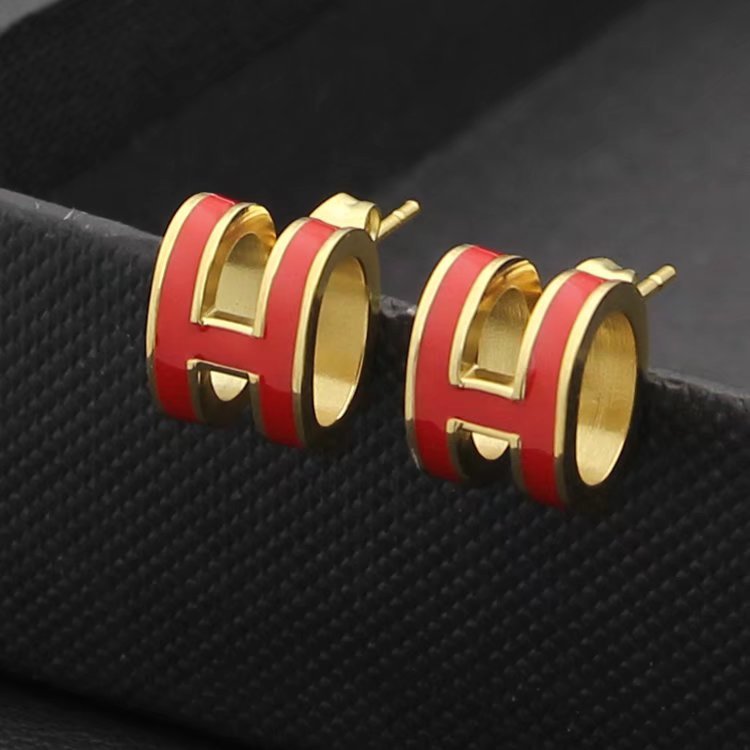 HE04 Fashion New Style Earring Jewelry H earring for women