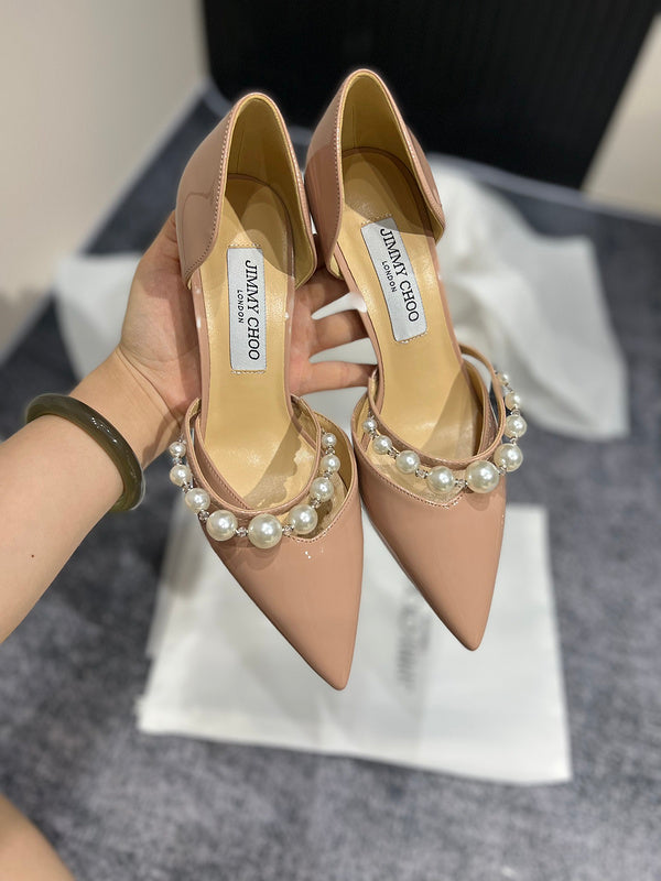 MBJS1 Leather 7CM Slippers Size 35-42 Shoes with Box