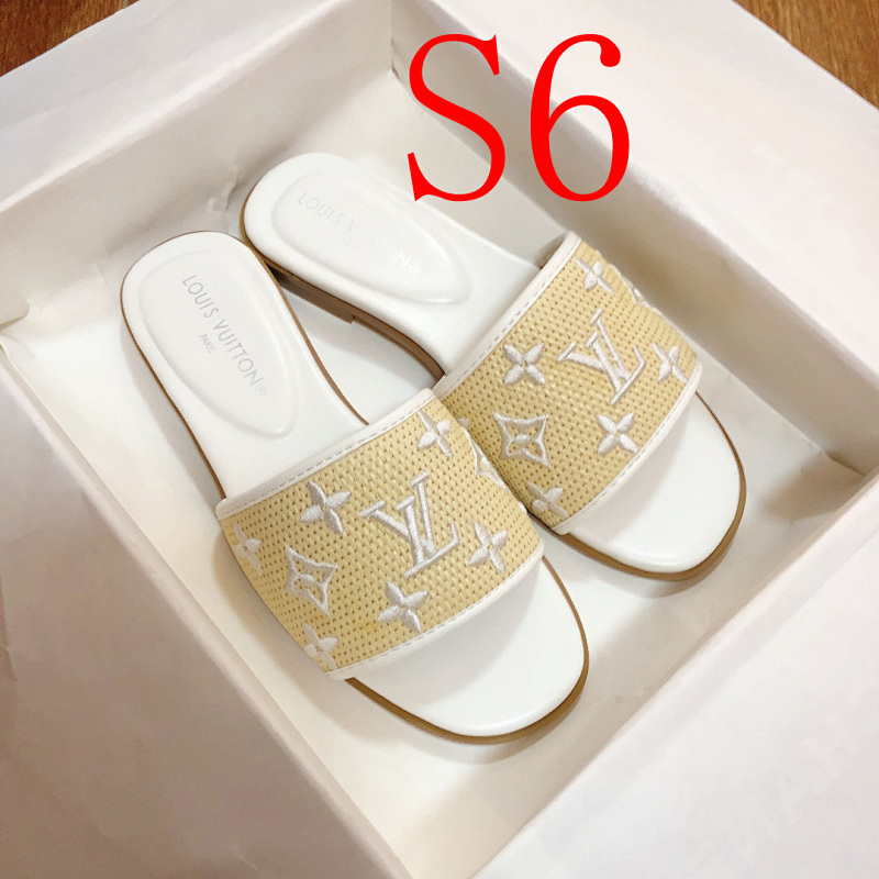 MJLS13 synthetic Leather slippers Women shoes 35-42 With box