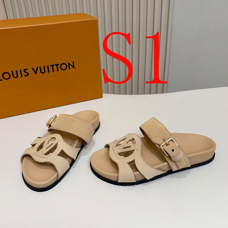 SHLS02 Man And Women slipper Shoes 35-45 with box